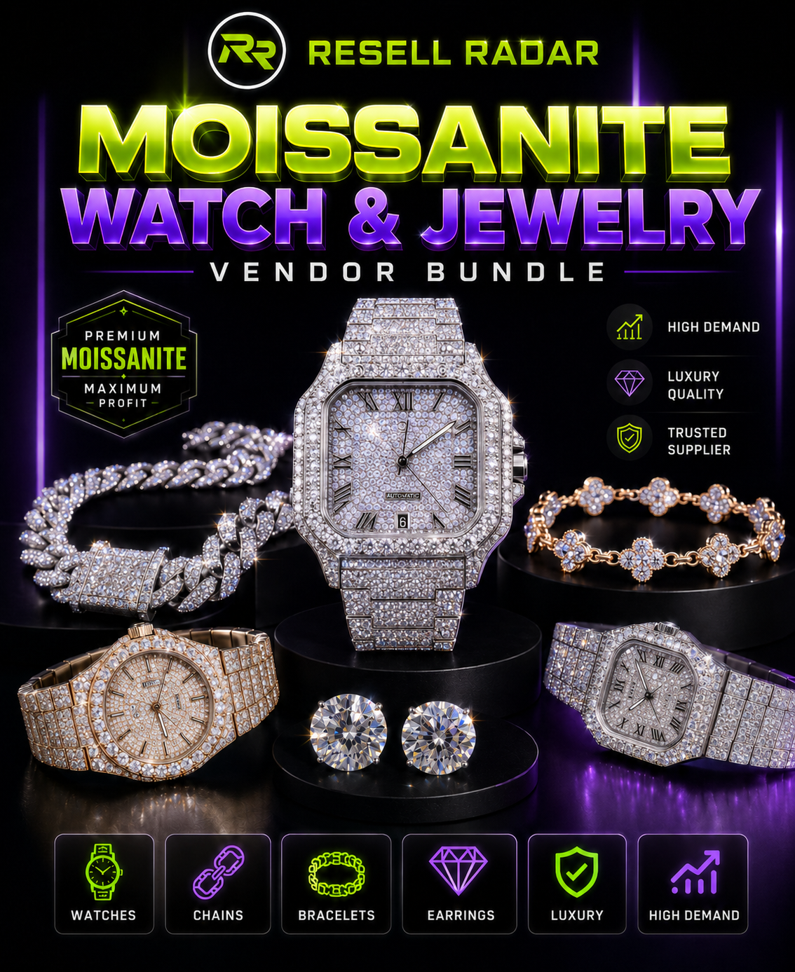 Moissanite Watch & Jewelry Vendor