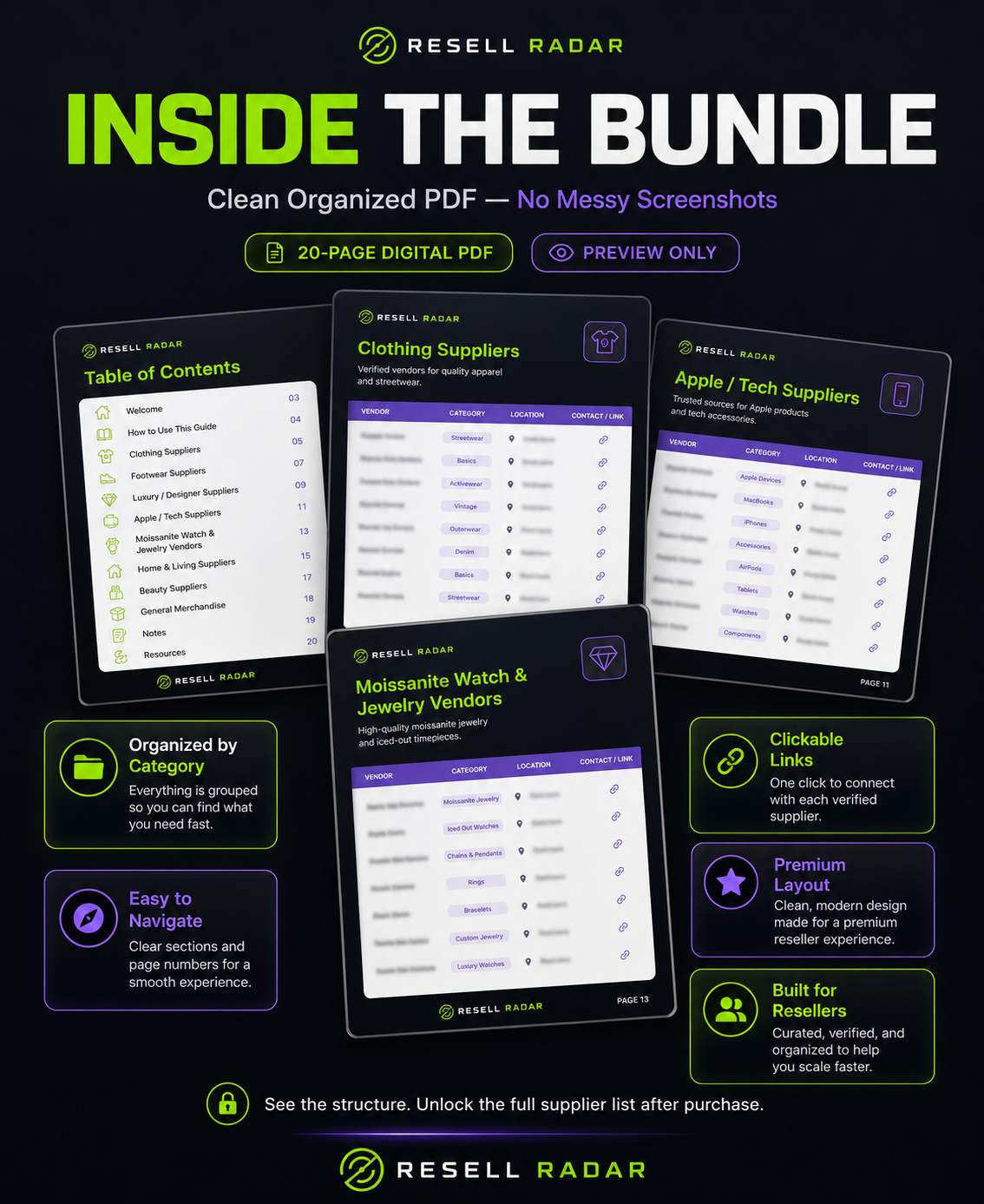 Resell Radar Master Vendor Bundle